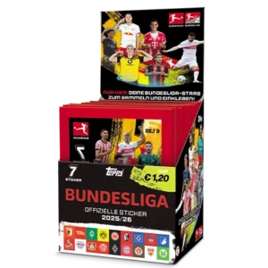 Topps Bundesliga Sticker 2025/26 Display kaufen | 50 Stickertüten | Sticker-und-co