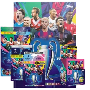 Topps Champions League Sticker 2025/26 – Mega Bundle mit Hardcover (468 Sticker)