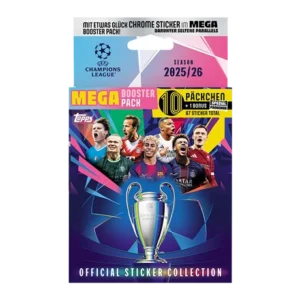 Topps Champions League Sticker 2025/26 – Mega Eco Pack (63 Sticker)