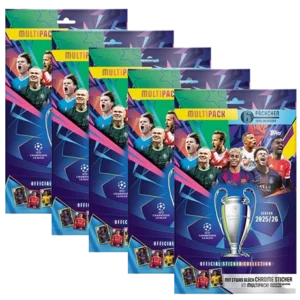 Topps Champions League Sticker 2025/26 – 5× Multipack (180 Sticker)
