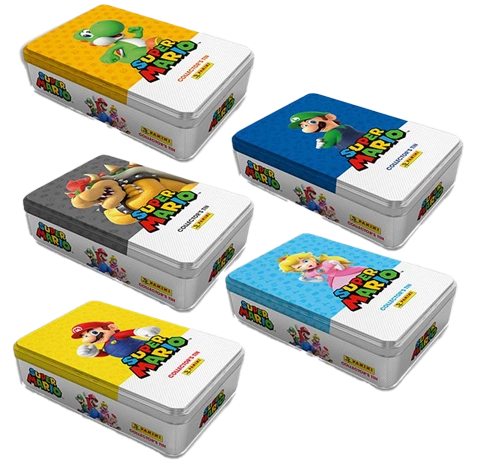 Panini Super Mario Sticker Serie 2 – 5er Tin Set | Alle Designs | 375 Sticker + 5 Limited Edition Cards