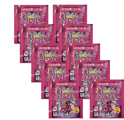 Panini LaLiga Sticker 2025/26 | 10 Tüten – Offizielle Panini Kollektion (80 Sticker)