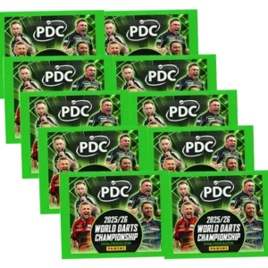 Panini PDC Darts 2026 Sticker – 10 Stickertüten | 50 Sticker | Panini Darts Serie