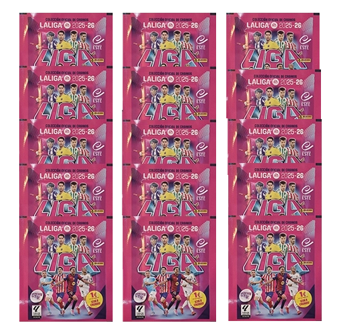 Panini LaLiga Sticker 2025/26 | 15 Tüten – Offizielle Panini Kollektion (120 Sticker)