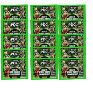 Panini PDC Darts 2026 Sticker – 15 Stickertüten | 75 Sticker | Sammlerpack