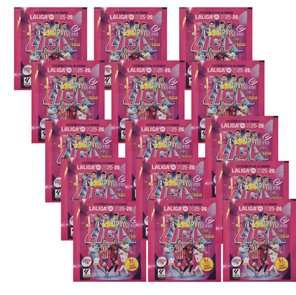 Panini LaLiga Sticker 2025/26 | 15 Tüten – Offizielle Panini Kollektion (120 Sticker)