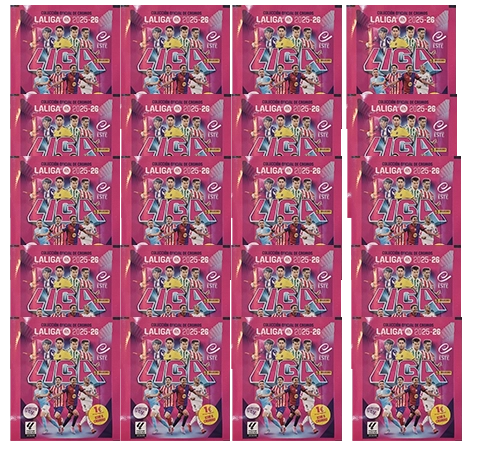 Panini LaLiga Sticker 2025/26 | 20 Tüten – Offizielle Panini Kollektion (160 Sticker)