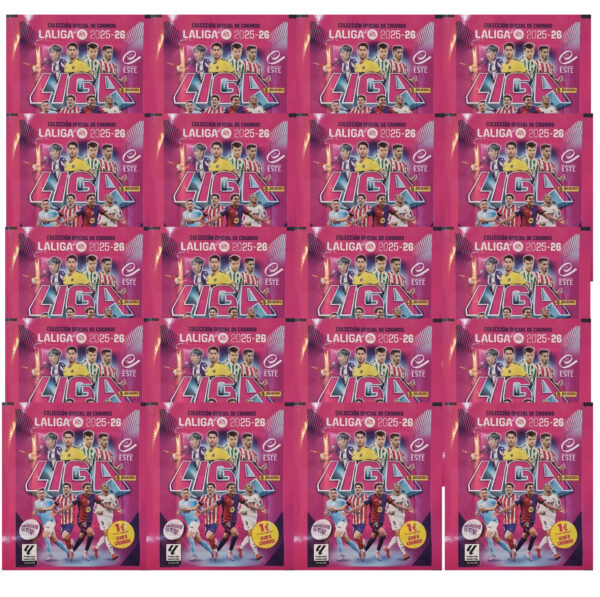 Panini LaLiga Sticker 2025/26 | 20 Tüten – Offizielle Panini Kollektion (160 Sticker)