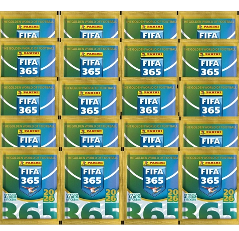 Panini FIFA 365 2026 Sticker | 20 Tüten à 5 Sticker | 100 Sticker | Sticker-und-co.de