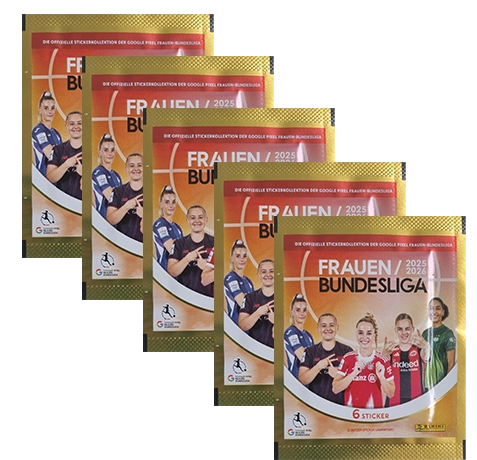 Panini Frauen Bundesliga 2025/26 Sticker 5 Tüten