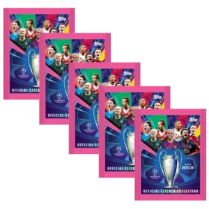 Topps Champions League Sticker 2025/26 – 5 Stickertüten (30 Sticker)