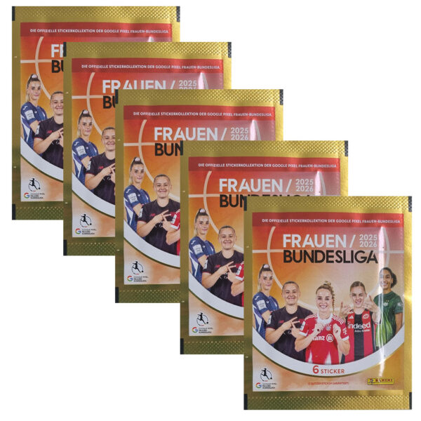 Panini Frauen Bundesliga 2025/26 Sticker 5 Tüten