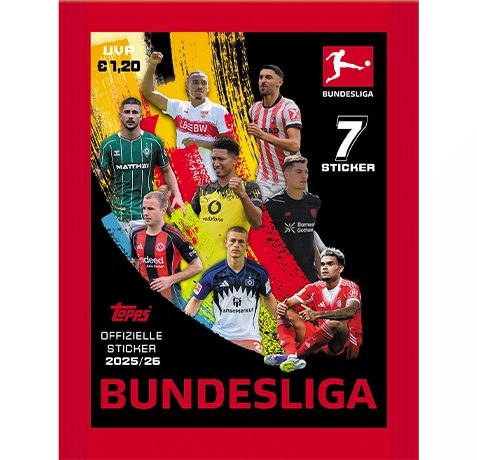 Topps Bundesliga Sticker 2025/26 1 Stickertüte