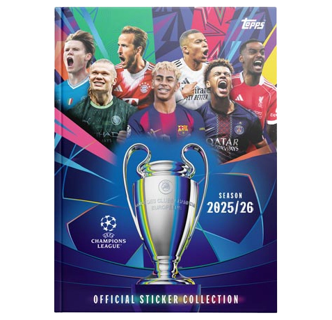 Topps Champions League Sticker 2025/26 Hardcover Album – Premium Sammelalbum