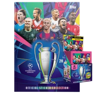 Topps Champions League Sticker 2025/26 Hardcover + Display – 50 Tüten