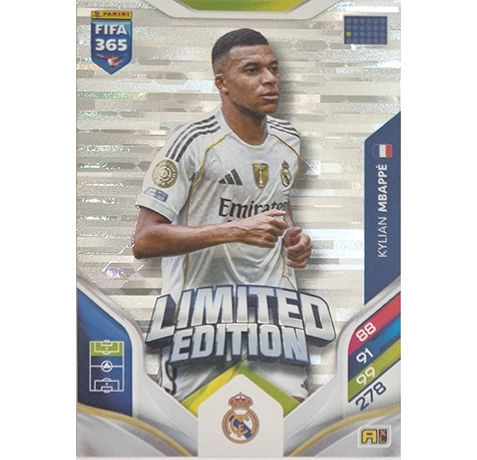 Panini FIFA 365 2026 Adrenalyn XL – Limited Edition Karte Kylian Mbappe