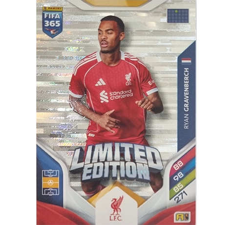 Panini FIFA 365 2026 Adrenalyn XL – Limited Edition Karte Ryan Gravenberch