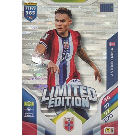 Panini FIFA 365 2026 Adrenalyn XL – Limited Edition Karte Antonio Nusa