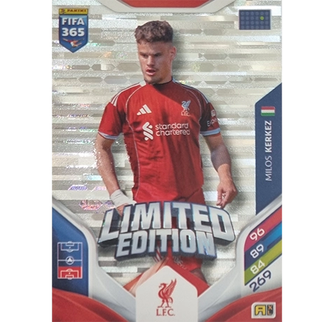 Panini FIFA 365 2026 Adrenalyn XL – Limited Edition Karte Milos Kerkez