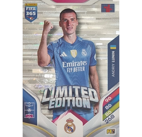 Panini FIFA 365 2026 Adrenalyn XL – Limited Edition Karte Andriy Lunin