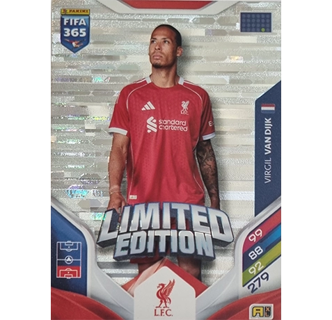 Panini FIFA 365 2026 Adrenalyn XL – Limited Edition Karte Virgil van Dijk