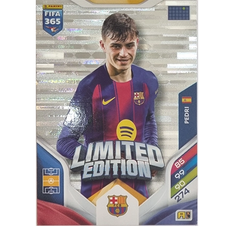 Limitierte Edition FußballspielkartePanini FIFA 365 2026 Adrenalyn XL – Limited Edition Karte Pedri