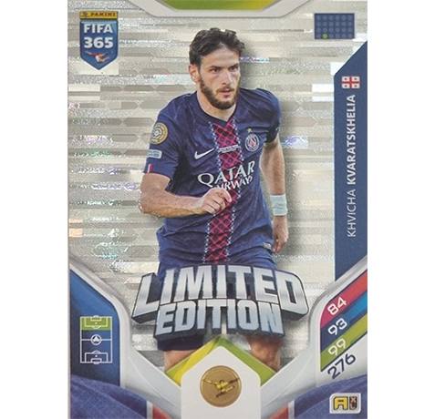 Panini FIFA 365 2026 Adrenalyn XL – Limited Edition Karte Khvicha Kvaratskhelia