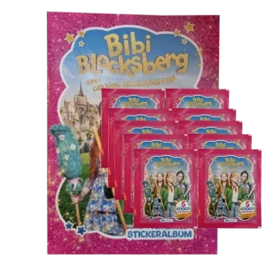 Bibi Blocksberg Das große Hexentreffen Sticker Bundle: 1 Stickeralbum (36 Seiten) + 10 Tüten