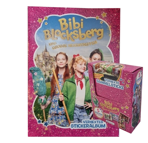Bibi Blocksberg Das große Hexentreffen Sticker Bundle: 1 Album + 1 Display (36 Tüten à 5 Sticker
