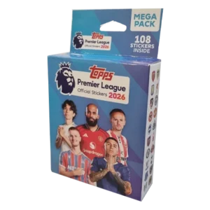 Topps Premier League Sticker 2025/2026 Mega Pack | 18 Tüten (108 Sticker)