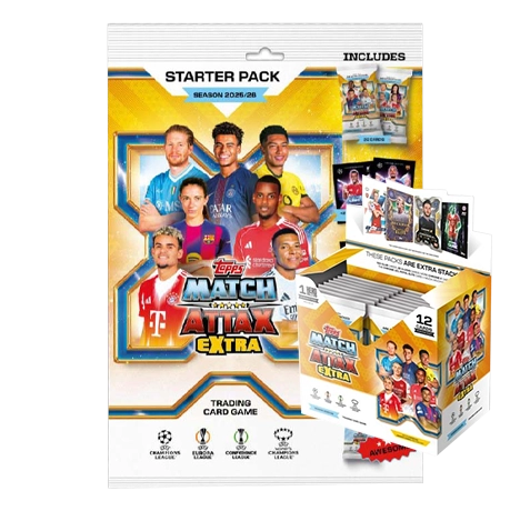 Topps UEFA Champions League Match Attax EXTRA 2025/26 Starter + Display