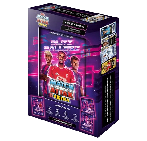 Topps UEFA Champions League Match Attax EXTRA 2025/26 Mega Tin BLITZBALLERZ