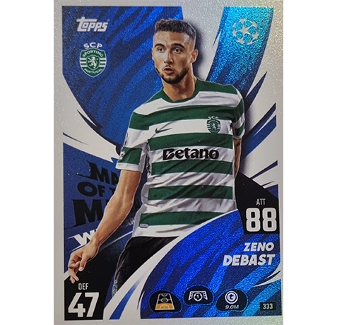 Topps Match Attax Champions League 2025/26 | Nr. 333 Zeno Debast