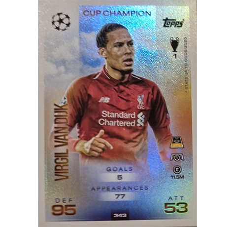 Topps Match Attax Champions League 2025/26 | Nr. 343 Virgil van Dijk