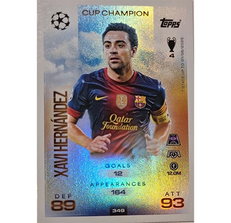 Topps Match Attax Champions League 2025/26 | Nr. 349 Xavi Hernandez