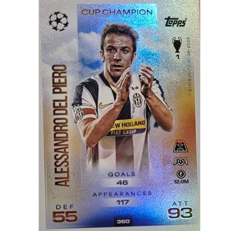 Topps Match Attax Champions League 2025/26 | Nr. 360 Alessandro Del Piero