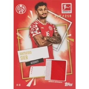 Topps Match Attax Bundesliga 2025/26 | JR-AS Armindo Sieb – Memorabilia Trikotkarte (066/250)