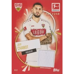 Topps Match Attax Bundesliga 2025/26 | JR-JC Jeff Chabot – Memorabilia Trikotkarte (201/250)