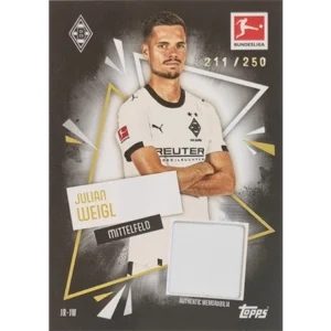 Topps Match Attax Bundesliga 2025/26 | JR-JW Julian Weigl – Memorabilia Trikotkarte (211/250)