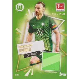 Topps Match Attax Bundesliga 2025/26 | JR-MA Maximilian Arnold – Memorabilia Trikotkarte (193/250)