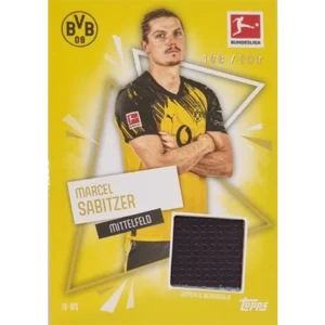Topps Match Attax Bundesliga 2025/26 | JR-MS Marcel Sabitzer – Memorabilia Trikotstück Karte (nummeriert 108/200)