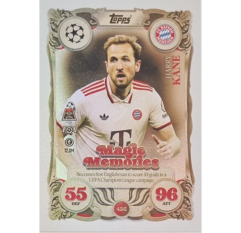 Harry Kane, Fußballkarte, Champions LeagueTopps Match Attax Champions League 2025/26 | Nr. 436 Harry Kane