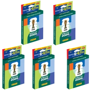 Panini FIFA World Cup 2026 Sticker Eco Blister Ver. 1 – 5er-Set mit 30 Tüten und 210 Stickern