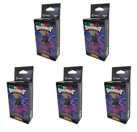 Panini Skifidol Italian Brainrot Trading Cards Serie 2 Eco Blister Bundle – 5x Eco Blister (175 Karten)