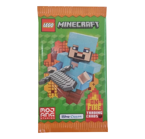 LEGO Minecraft Serie 3 On Fire Trading Cards 1 Booster