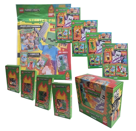 LEGO Minecraft Serie 3 On Fire Trading Cards Mega Bundle | Alle Produkte der Serie