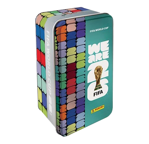 Panini FIFA World Cup 2026 Sticker Classic Tin mit 16 Tüten, Metallbox und 2 DFB Special Sticker