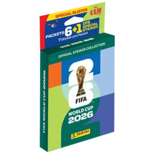 Panini FIFA World Cup 2026 Sticker Eco Blister Ver. 1 mit 6 Stickertüten und 42 Stickern