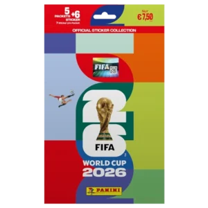 Panini FIFA World Cup 2026 Sticker Multipack mit 5 Stickertüten und 6 Gratis-Stickern