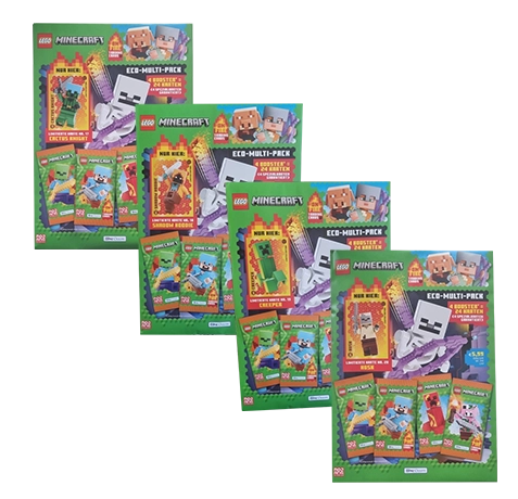 LEGO Minecraft Serie 3 On Fire Trading Cards Bundle | Alle 4 Multipacks kaufen
